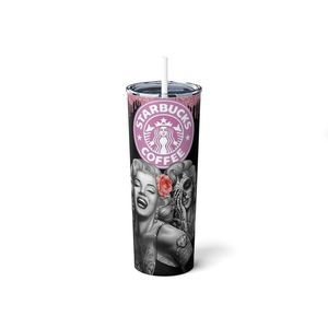 Marilyn Monroe 20oz Steel Tumbler With Straw
